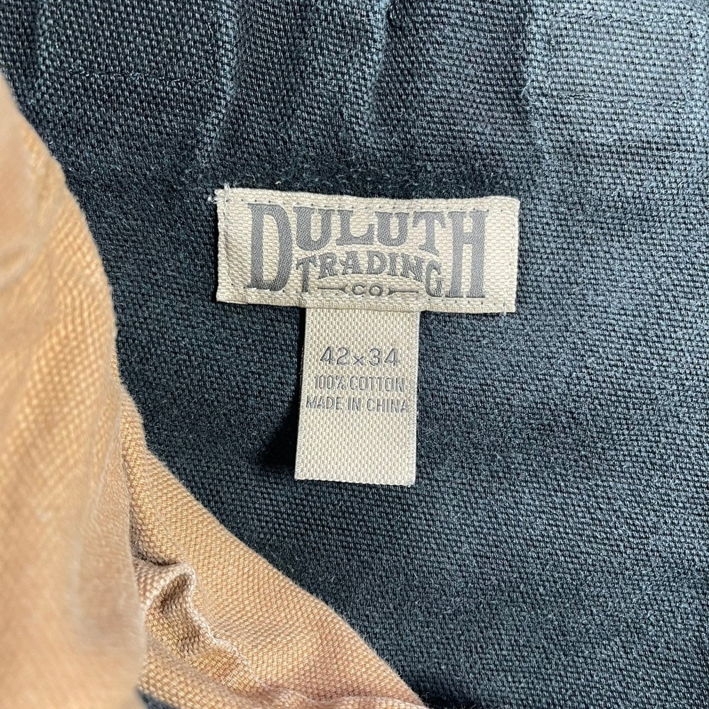 Duluth Trading Co Cargo Pants Mens 42(39)x34(31) Black Fire Hose Canvas Utility - Picture 9 of 10